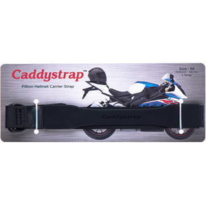 Caddystrap™ Motorcycle Pillion Helmet Carrier Strap - <b><I>Size MEDIUM (BLACK)</i></b>