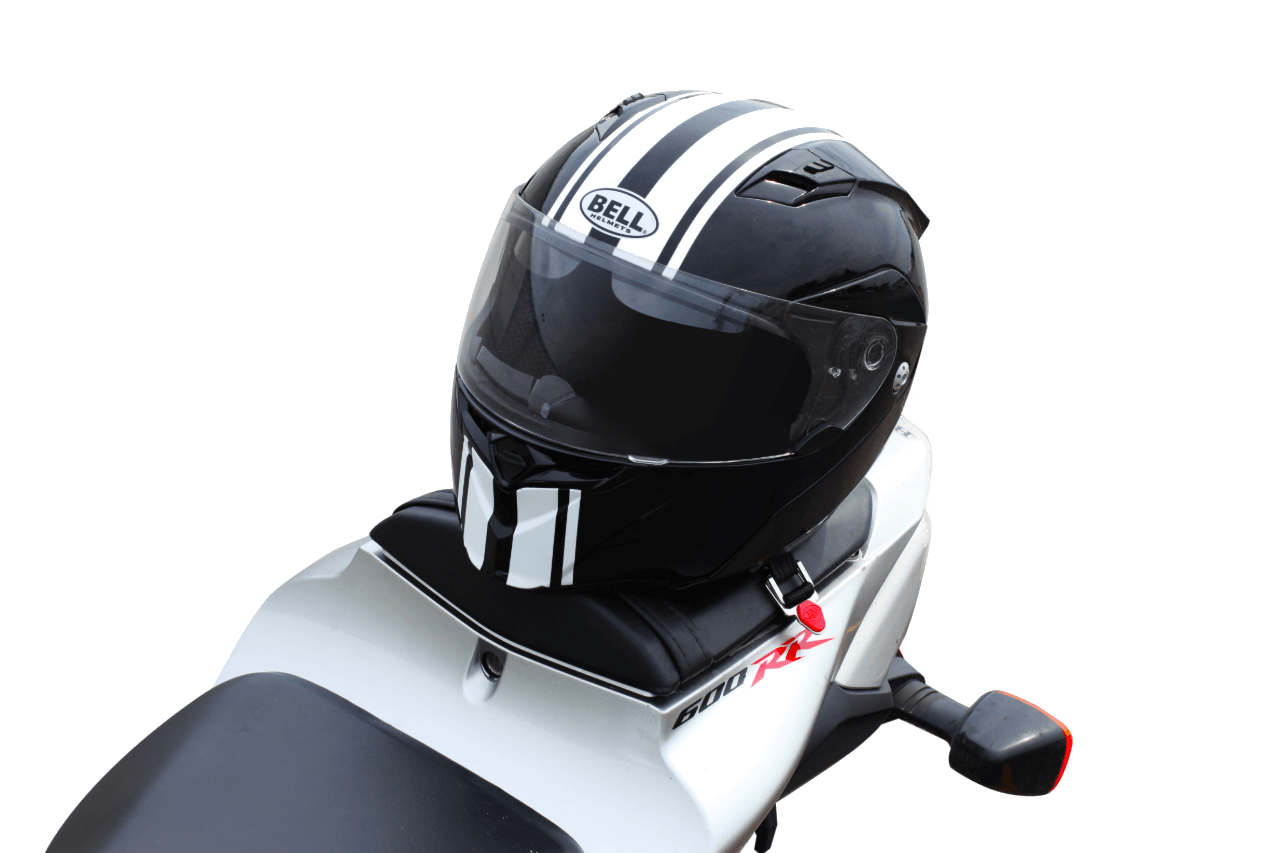Caddystrap Motorcycle Pillion Helmet Carrier Strap - Size MEDIUM (BLA Caddystrap Motorcycle Pillion Helmet Carrier Strap - Size MEDIUM (BLA